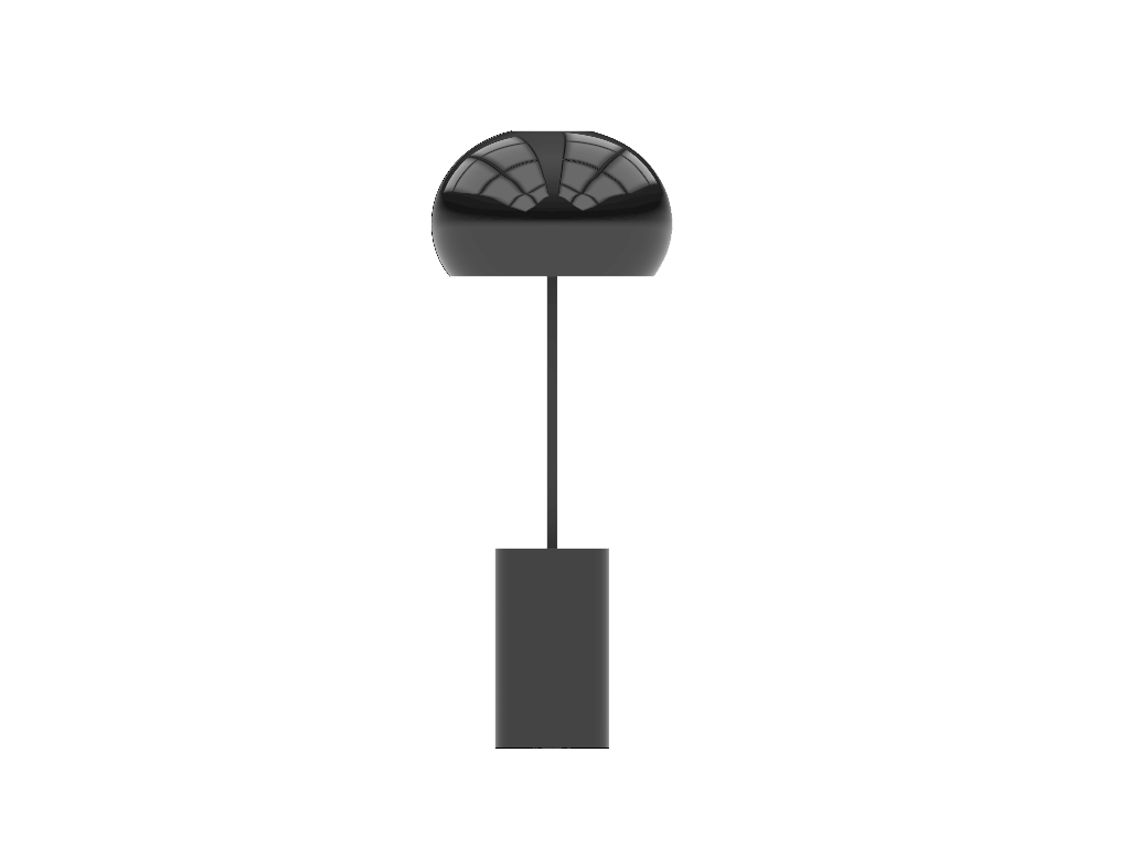 Black Roma Table Lamp.